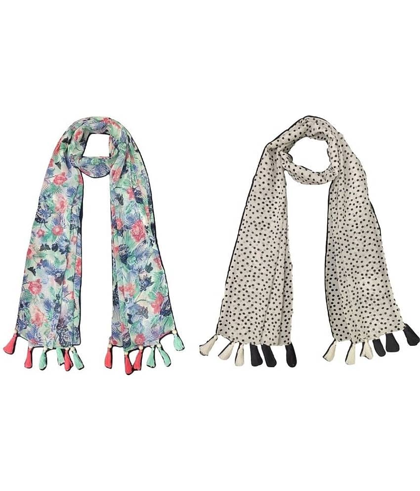 stolevilla Multi Printed Poly Cotton Yarn Stoles