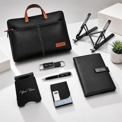 Premium 7-in-1 Personalized Executive Gift Hampers