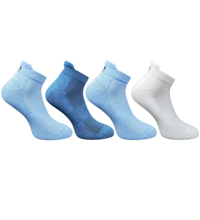 4-Pair Set Unisex Casual Cotton Printed Ankle Length Socks (Multicolor)