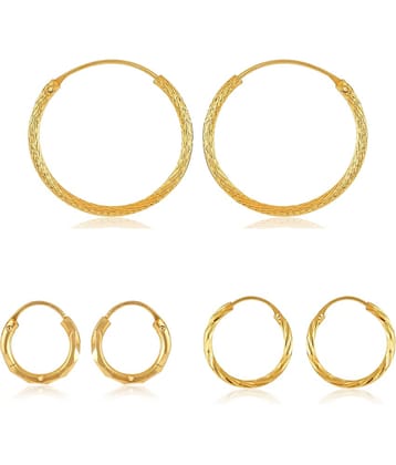 Vighnaharta Shimmering Bejeweled Alloy Gold Plated Stud Earring Combo set For Women and Girls  Pack of- 3 Pair Earrings- VFJ1316-1317-1318ERG