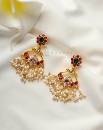 Gold Polish Silver Earrings CHE2069