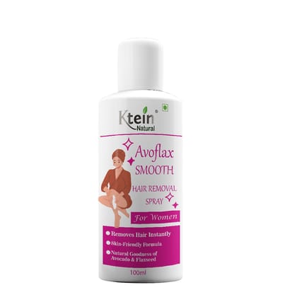 Ktein Avoflax SMOOTH Avocado and Flaxseed Hair Removal Spray for Women