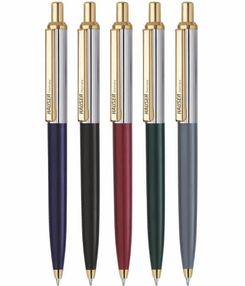 Hauser Berlin Gold Ball Pen Pack Of 3