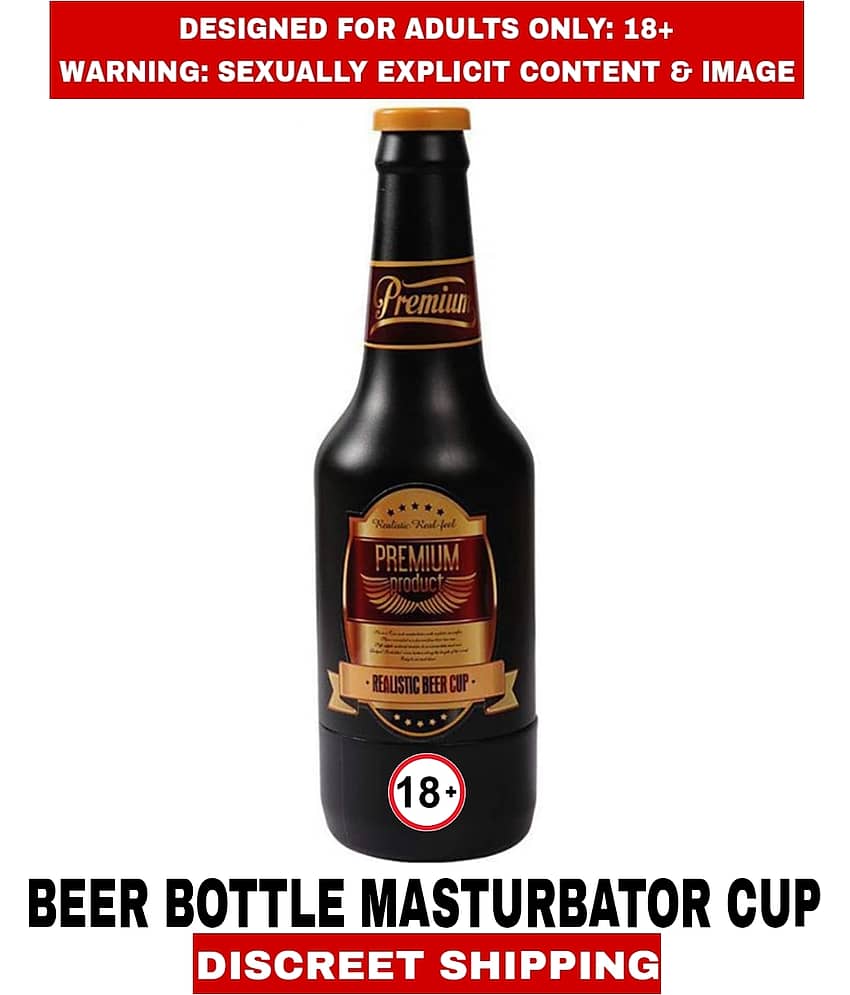 New Beer Bottle Cup Real Vagina Masturbator Silicon Male Sexy Masturbator Fleshtight Cup For Men