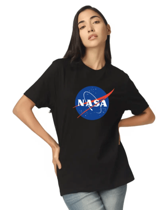 space | nasa official merchandise tee women - made in 100% cotton - Black / 2XL