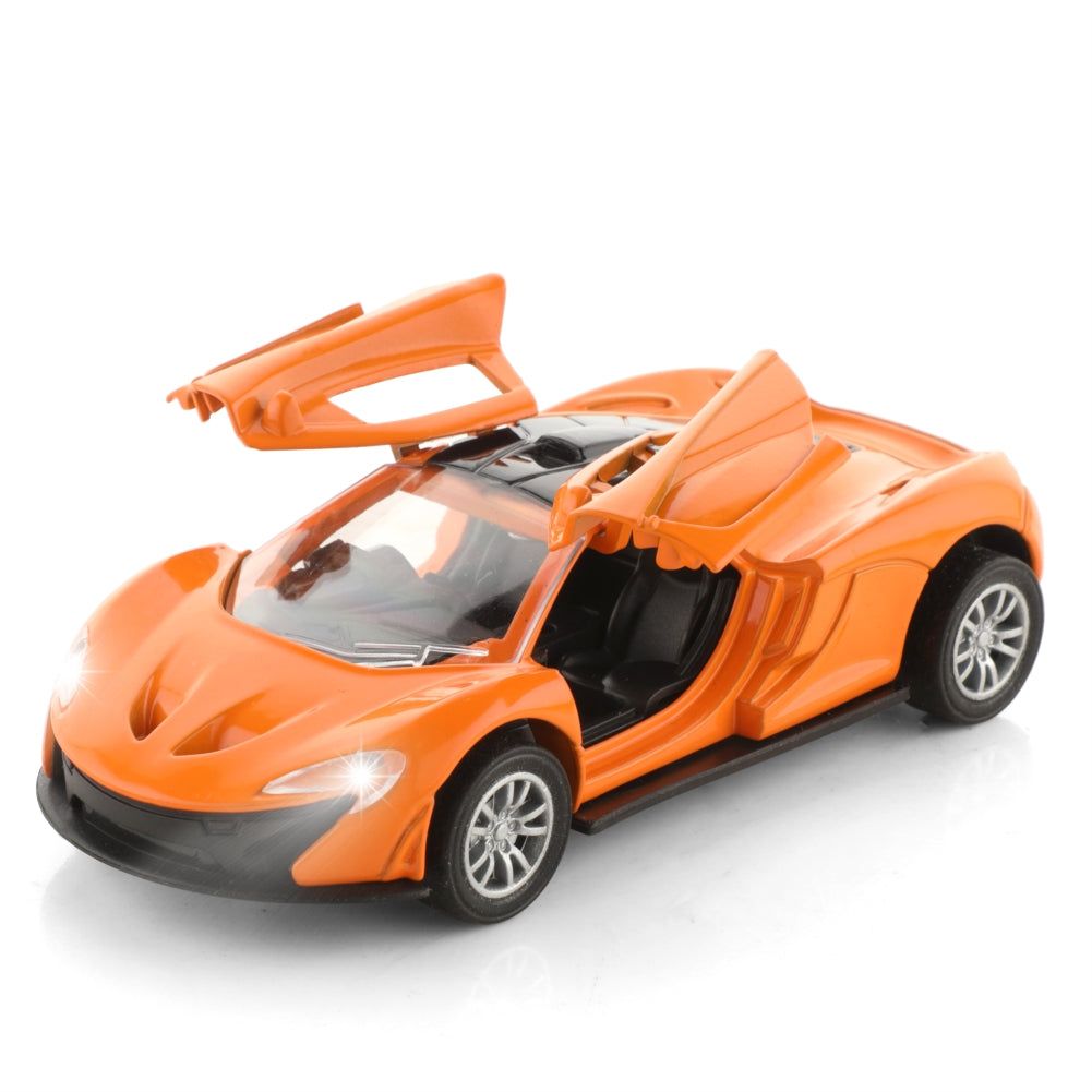Chanak Premium Metal Die-Cast Sports Racing Car Toy (Orange)