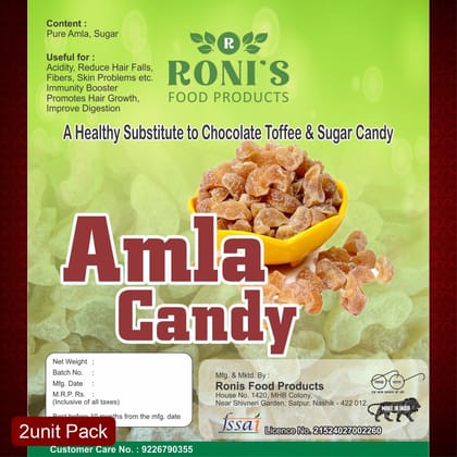 Roni's Sweet Treat Amla Combo (2 x 250g) | Classic & Jaggery Amla Candy | Healthy Snacking Duo