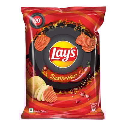 Lay'S Sizzlin Hot Potato Chips 40 Gms