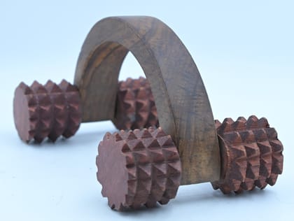 Dual Roller Wooden Body Massager Dual Roller Wooden Body Massager