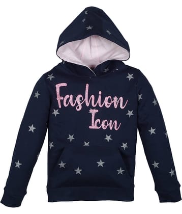 PLUM TREE Girls 100% Cotton Sweatshirt ( Dark Blue )