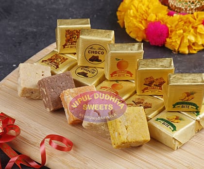 VIPUL DUDHIYA SWEETS Assorted Dryfruit Bites, 500 gm