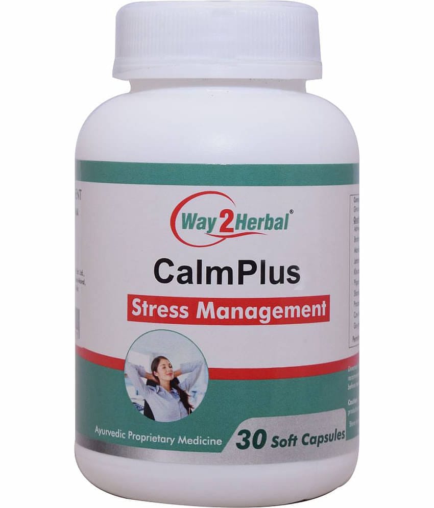 Way2Herbal Calm Plus Capsule 30 No.S Pack of 1
