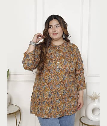 Swasti Women's Cotton Tunic ( Mustard )