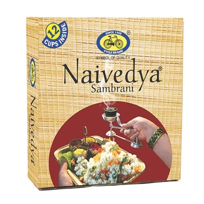 Cycle's Naivedya Cup Sambrani 12 Nos