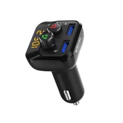 Portronics AUTO 10 POR320, Bluetooth FM Transmitter (Black)