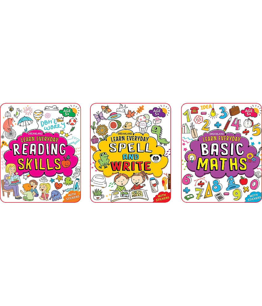 Learn Everyday 3 Books Pack for Children Age 5+