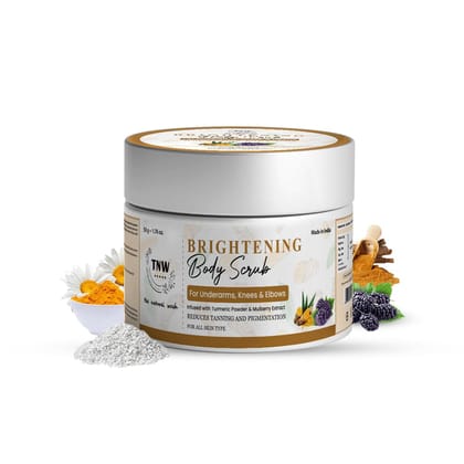 Brightening Body Scrub for Brightened Underarms, Knees, and Elbows-50 Gm
