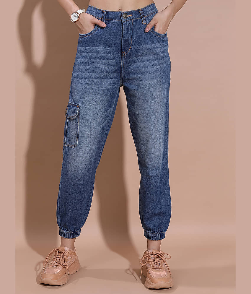 Tokyo Talkies Women's Regular Fit Mid-Rise Jeans ( Blue )