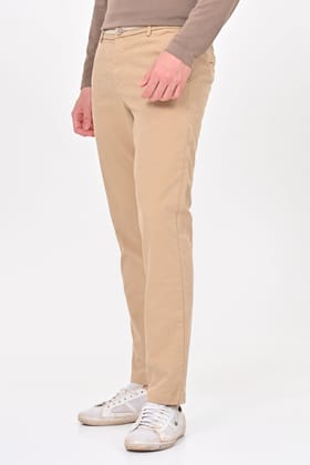 Elite - Detailed Cotton Chino - Beige-M-32 / BEIGE
