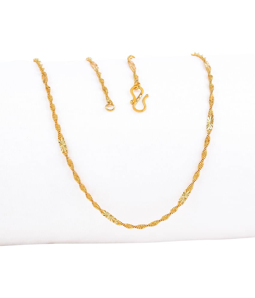 FASHION FRILL Gold Plated Brass Chain ( Pack of 1 )