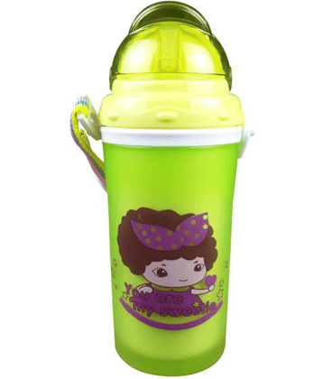CHILD CHIC Green Polycarbonate Straw sippers