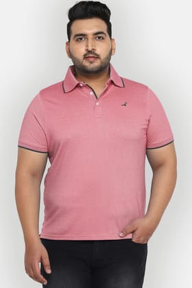 Men's Plus Size Polo Collar T-Shirt - Jester Red AC3045-3XL / Jester Red