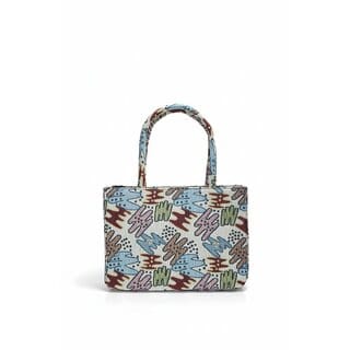 Abstract Art Print Mini Fabric Tote Bag Abstract Art Print Mini Fabric Tote Bag