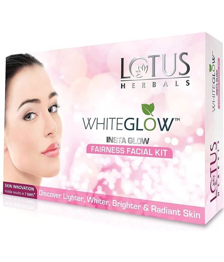 Lotus Herbals Whiteglow Insta Glow 1 Facial Kit, For Radiant Glowing Skin, Natural Ingredients, 40g
