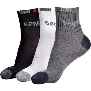 New Fashion Sports Cotton Calf Length Socks MulticolourFree Size (Pack of 3) New Fashion Sports Cotton Calf Length Socks MulticolourFree Size (Pack of 3)