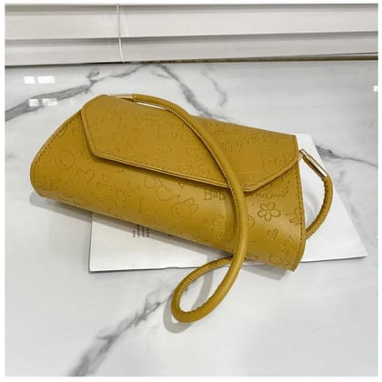 Ladies Womens PU Vintage Baguette Shoulder Bag Casual Party Handbag