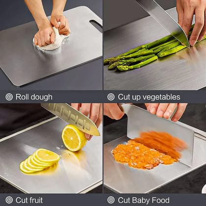 Urbancart™ Stainless Steel Chopping Board Good For Health Food Grade Steel