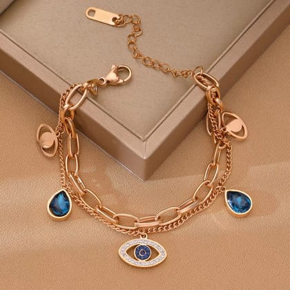Crystal Evil Eye Bracelet