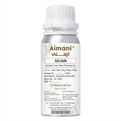 Aimani Sujan Perfume Attar Oil 25ml | Long Lasting Alcohol-Free Fragrance | Premium Unisex Attar for Men & Women