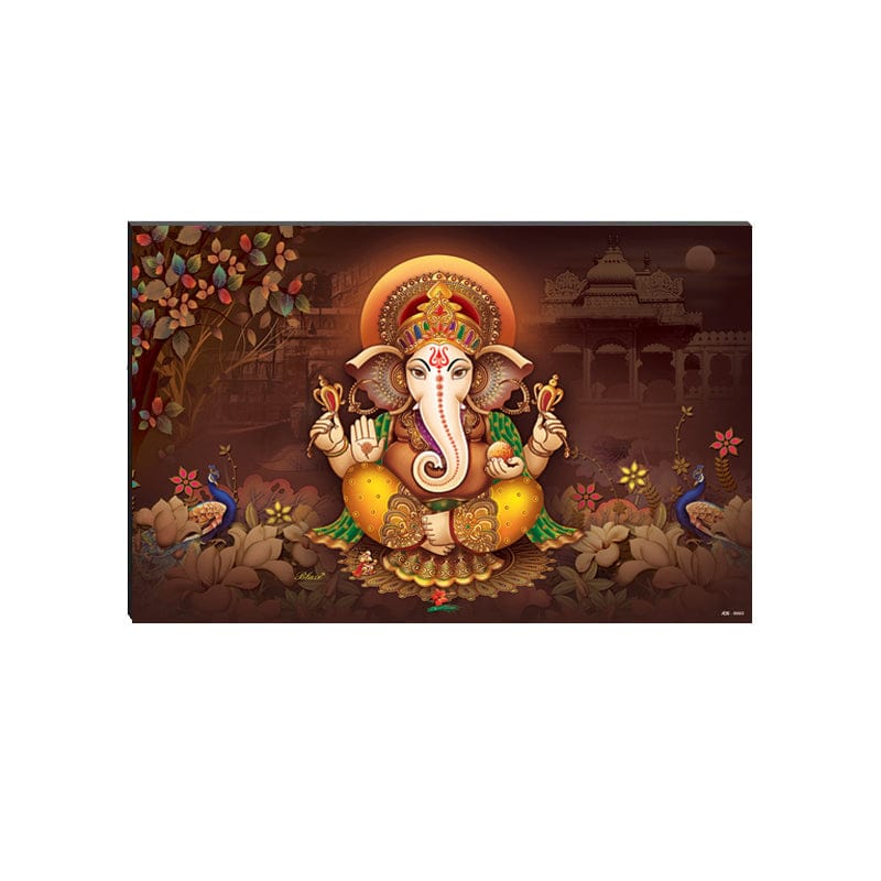 6MM MDF Lord Ganesha Satin Matt Texture UV Art Painting