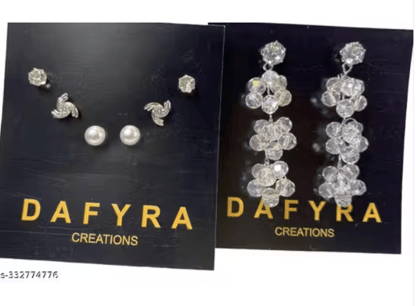 Silver Allure Bundle: Mix and Match with 1 Earring Pair + 3 Shimmering Studs