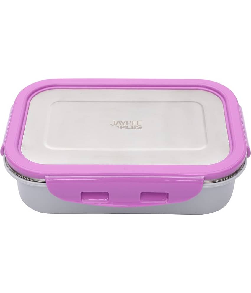 Jaypee Plus - Purple Stainless Steel Lunch Box ( Pack of 1 )