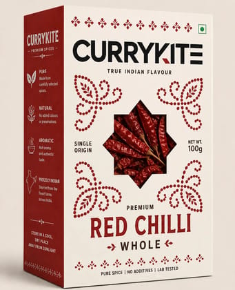 CURRYKITE Premium Dry Red Chilli 100g CURRYKITE Premium Dry Red Chilli 100g