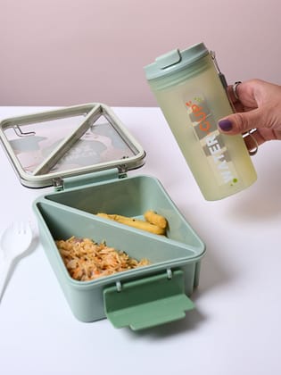 Mint Green Lunch Box Set - Fresh and Invigorating