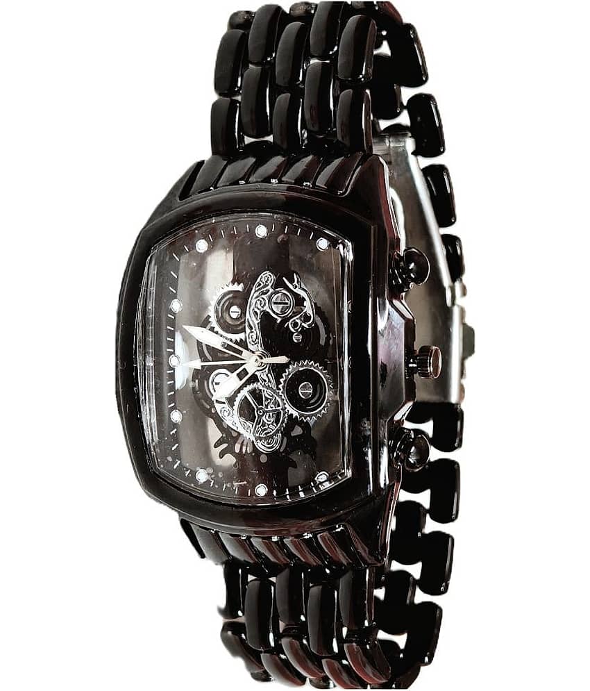 Renaissance Traders Black Metal Analog Men's Watch