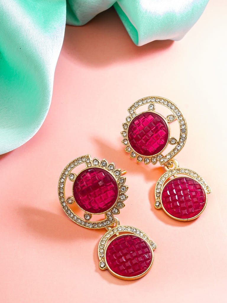 Morison Golden Dangle Earrings Effortless Glamour for Any Occasion - Earrings | Buy online on ZillyBuy