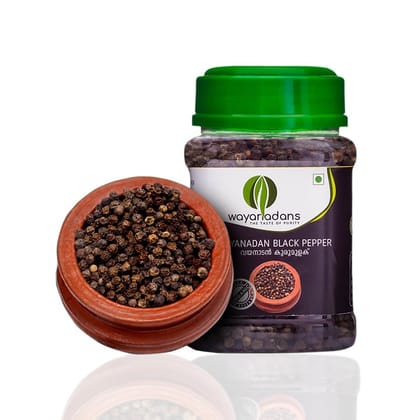 WAYANADANS Gluten Free BLACK PEPPER 150g - The Black Gold - Wayanadan Black Pepper Whole - Pure, Authentic & Chemical-Free,Naturally Processed, from Farm Picked Fresh (Kali Mirch)