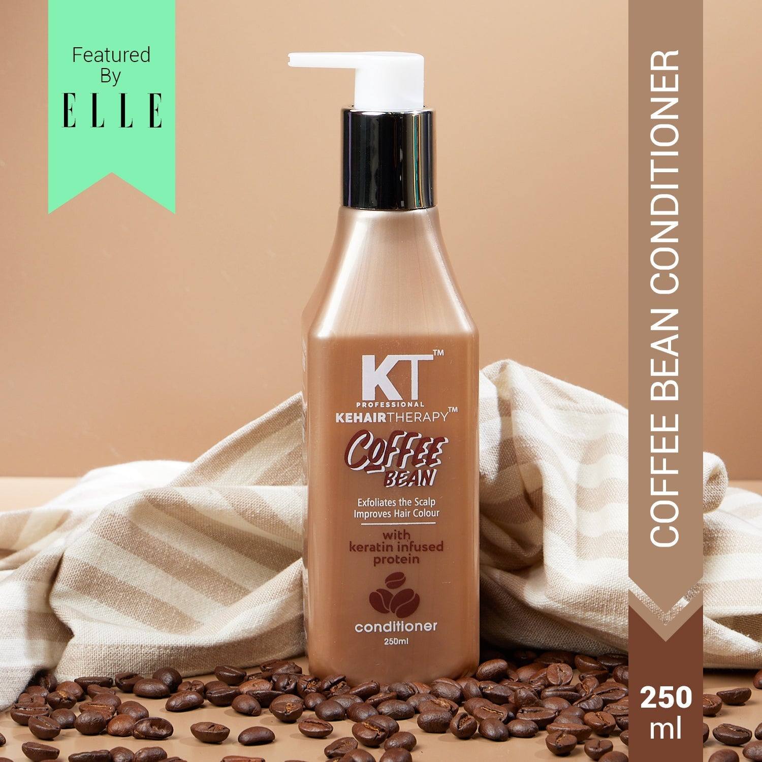 KT Professional Coffee Bean Conditioner, Hair Fall Control with Keratin, Sulfate-Free - 250ml