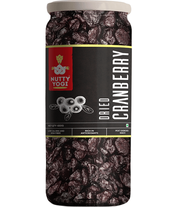 Nutty Yogi Cranberry  650g | Cranberry, Healthy Snack for kids and adults | High Nutrient and Antioxidant