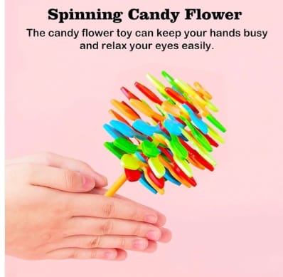 Spin Flower Candy Rotating Magic Lollipop Tree (1 Pc)