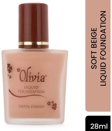 OLIVIA Natural Liquid For All Skin Types Skin Medium Foundation Pack of 1
