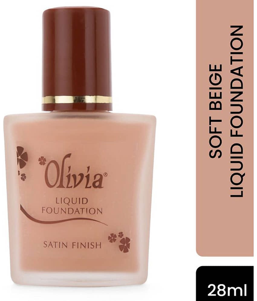 OLIVIA Natural Liquid For All Skin Types Skin Medium Foundation Pack of 1