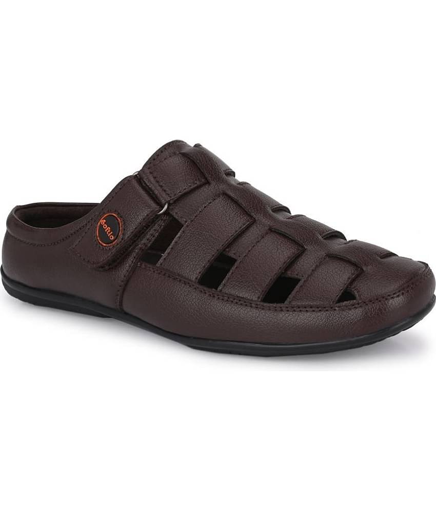 softio - Brown Men's Sandals
