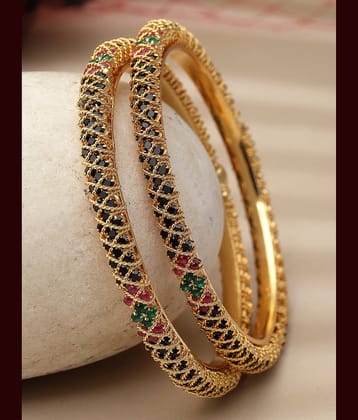 Sukkhi Red Bangle Set ( Pack of 2 )