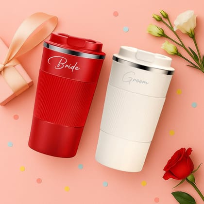 Wedding Special : Bride & Groom Coffee tumbler Combo