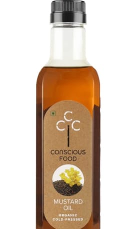 Conscious Food Mustard Oil Cold Pressed 1ltr Organic